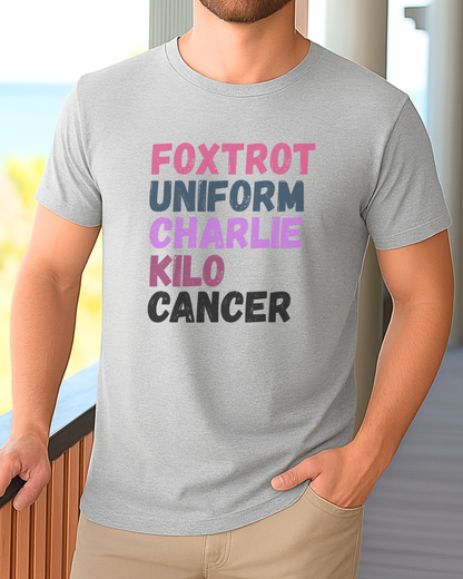 Foxtrot🎗️Men’s Cancer Support T-shirt
