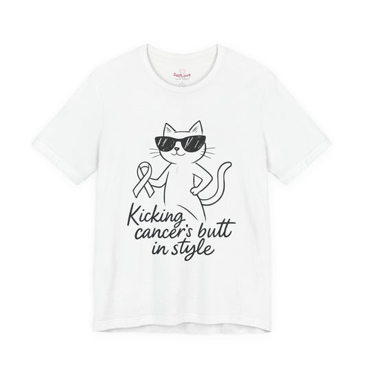 Kicking🎗️Men's Cancer Support T-shirt