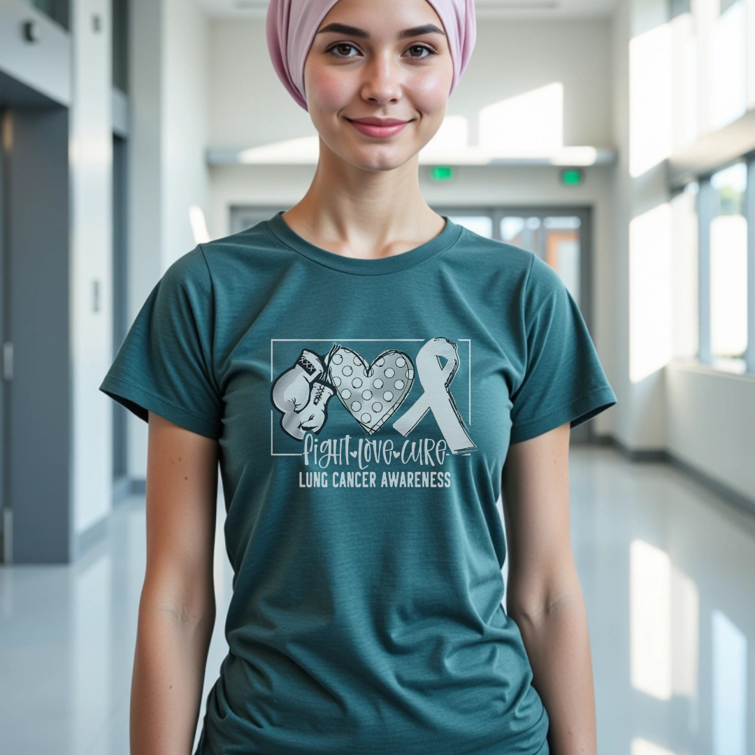 Lung Awareness 🎗️ Cancer Support T-shirt