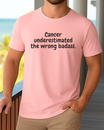 Underestimated🎗️Men's Cancer Support T-shirt