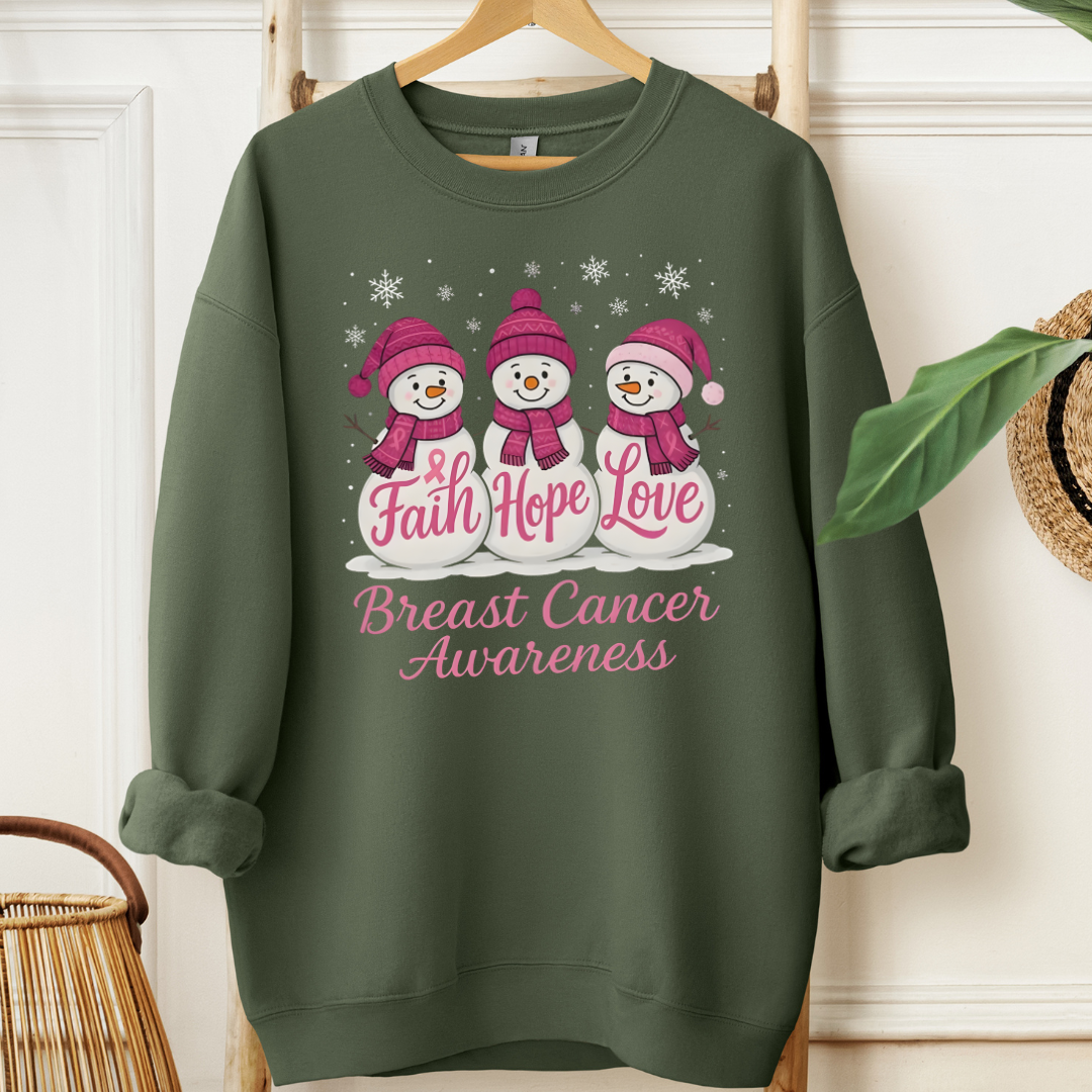 Snow🎗️Cancer support Sweatshirt (Christmas Limited Edition)