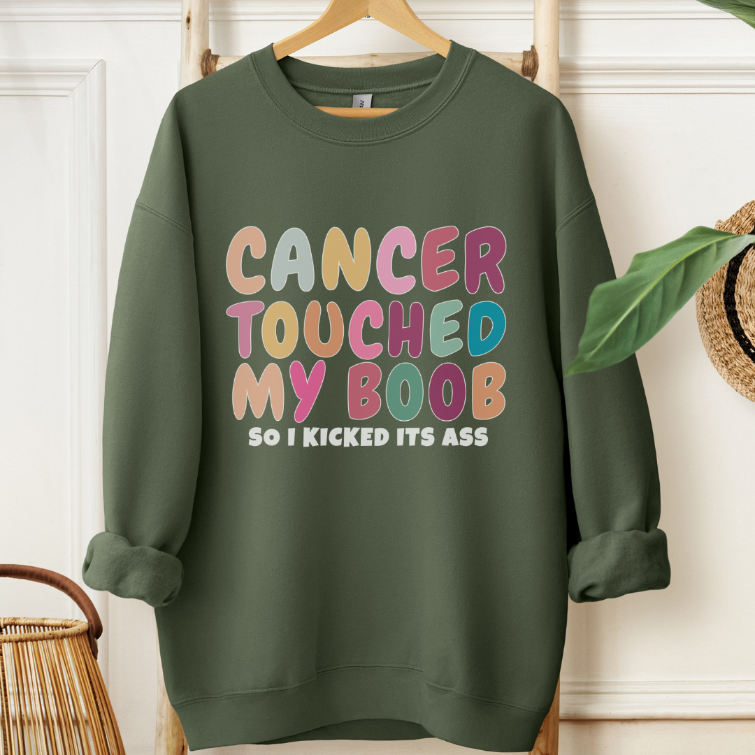 My boob🎗️Cancer support Sweatshirt