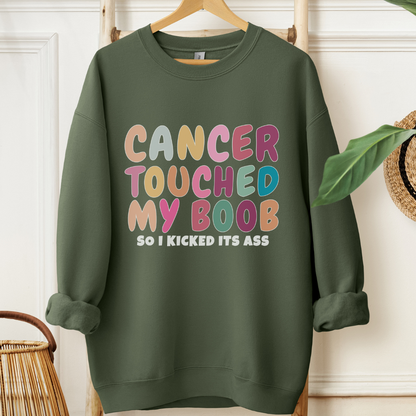 My boob🎗️Cancer support Sweatshirt
