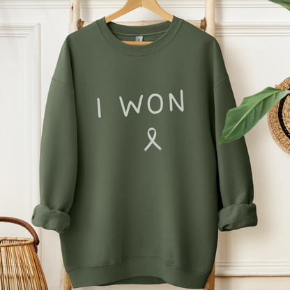 I won🎗️Cancer support Sweatshirt