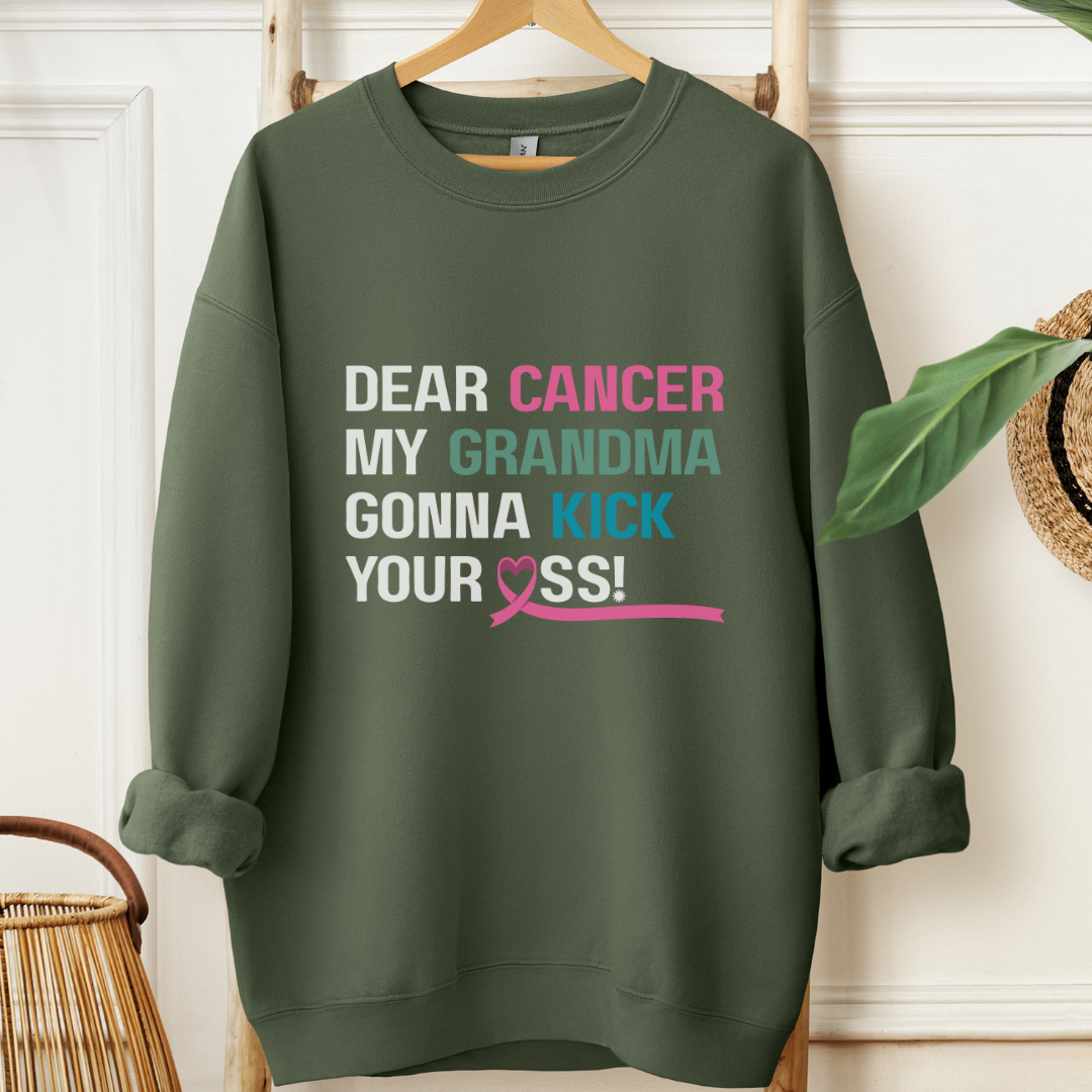 Grandma gonna kick🎗️Cancer support Sweatshirt