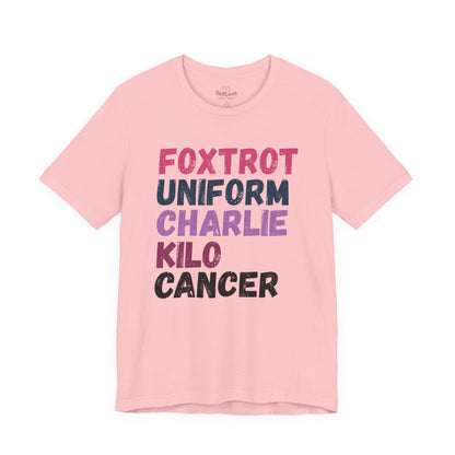Foxtrot🎗️Men’s Cancer Support T-shirt