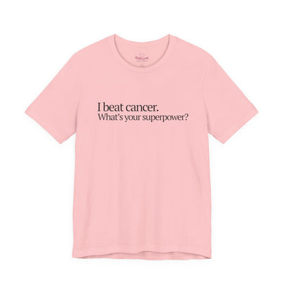 I beat🎗️Men's Cancer Support T-shirt