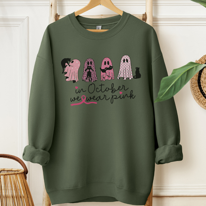 Ghost October🎗️Cancer support Sweatshirt
