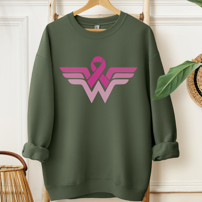 Wonder Woman Breast🎗️Cancer support Sweatshirt