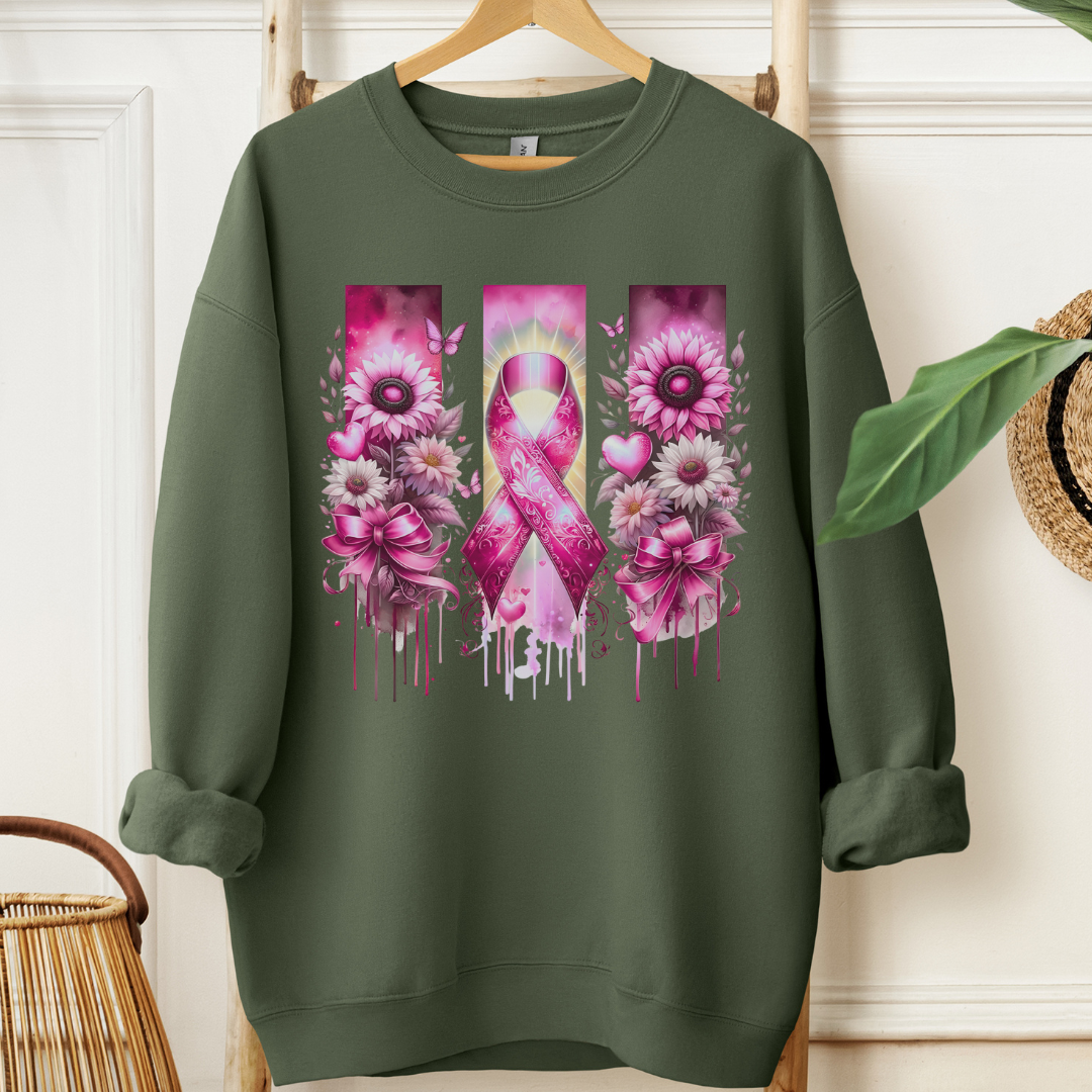 Breast Flowers🎗️Cancer support Sweatshirt