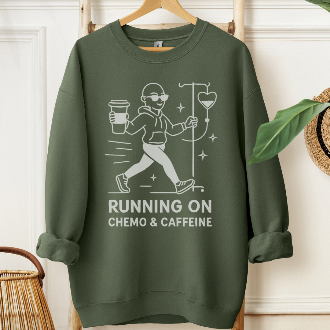 Running🎗️Cancer support Sweatshirt