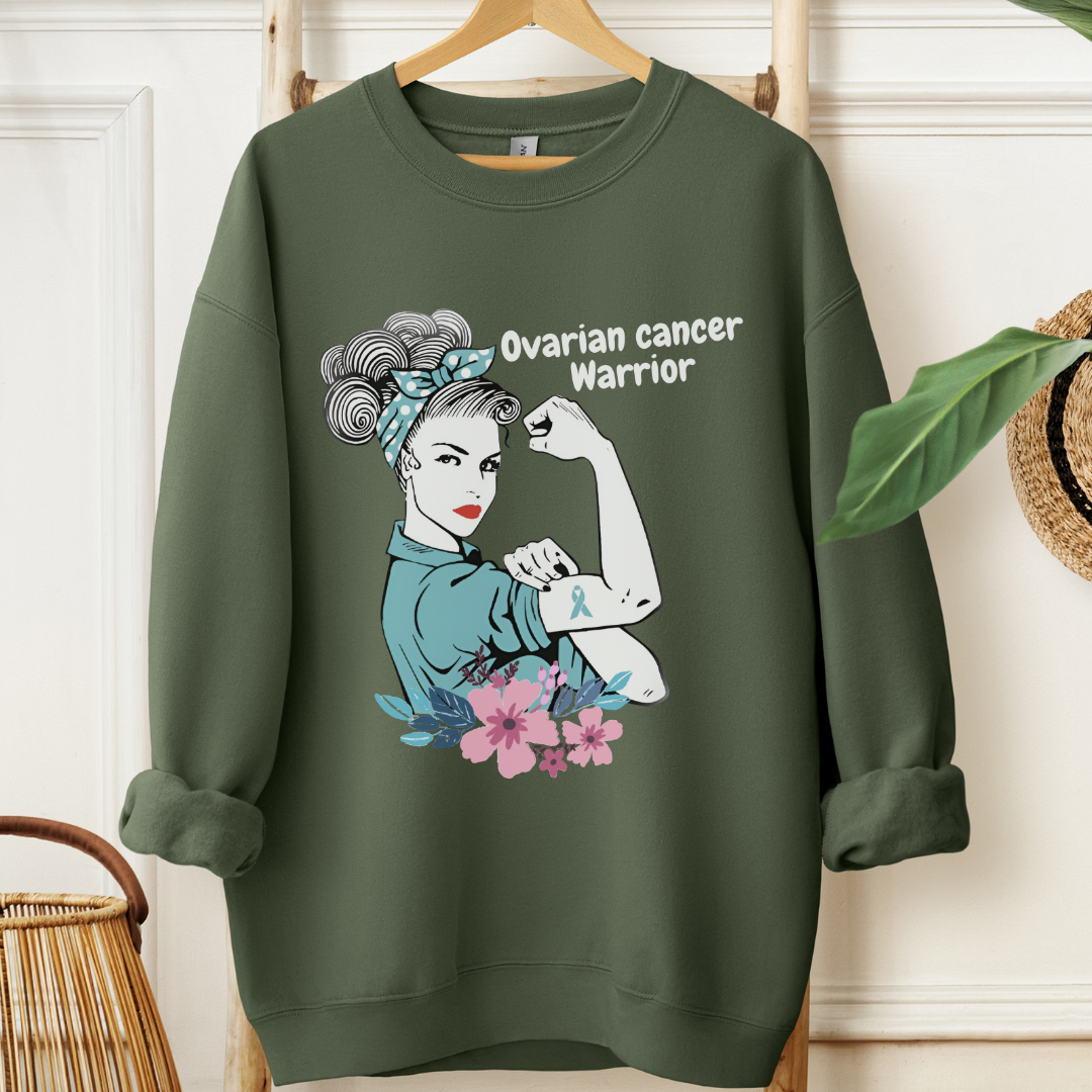 Ovarian Cancer Warrior🎗️Cancer support Sweatshirt