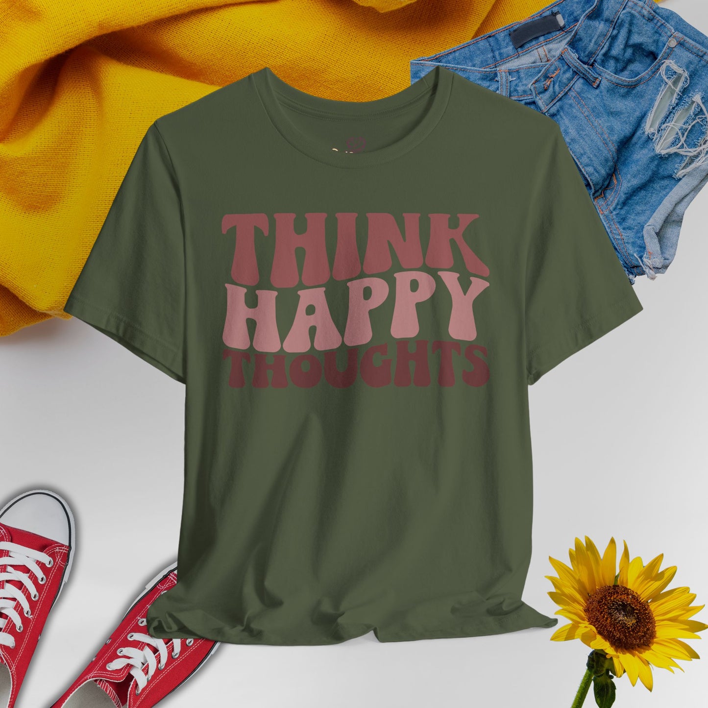 Think Happy - Unisex T-Shirt