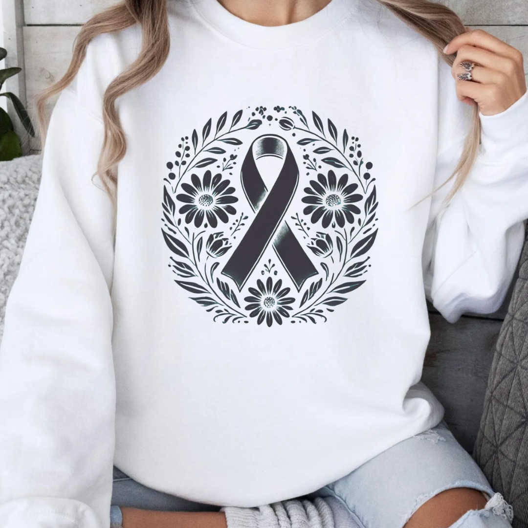 Floral🎗️Cancer support Sweatshirt