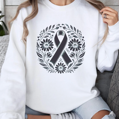 Floral🎗️Cancer support Sweatshirt