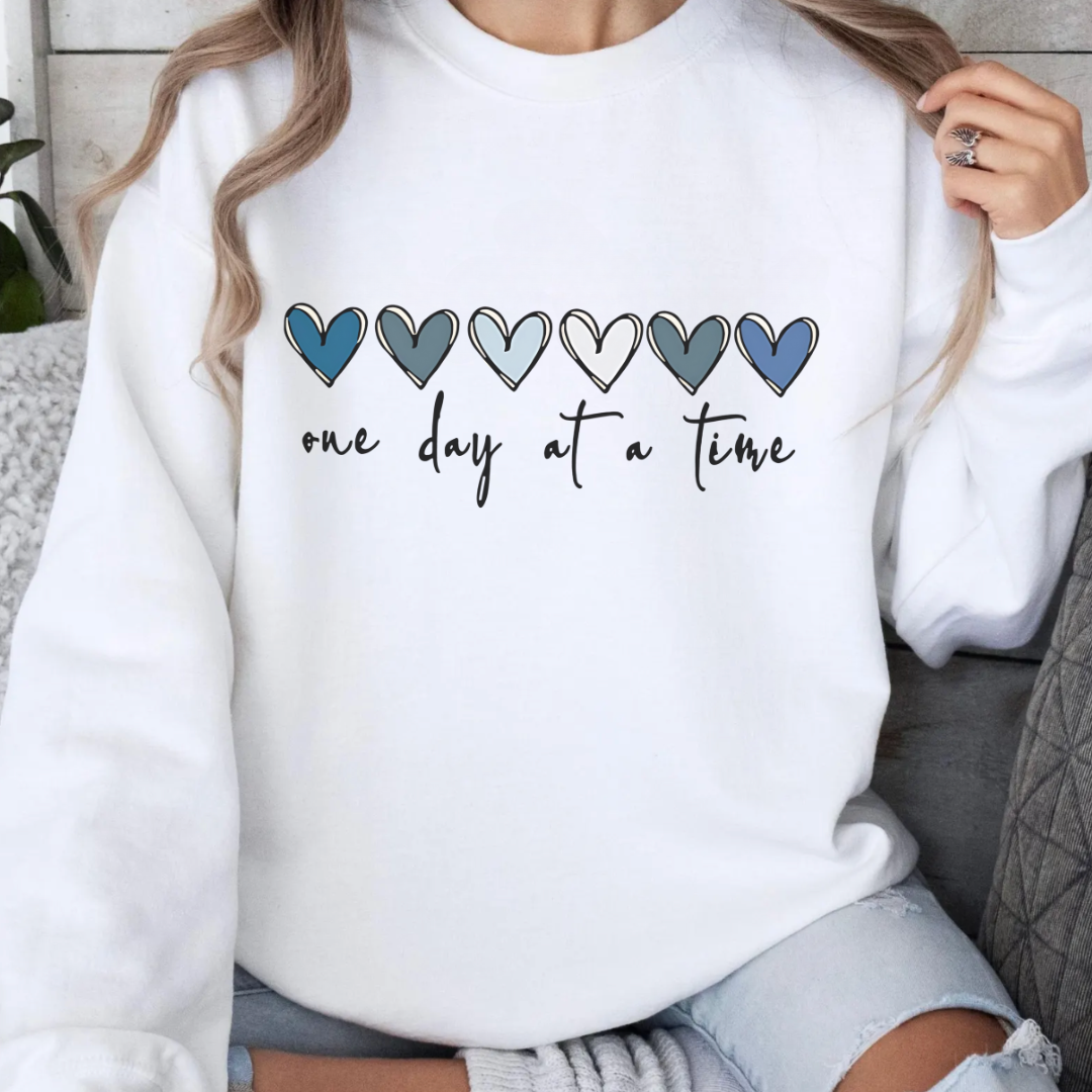 One day (hearts) 🎗️Cancer Support Sweatshirt