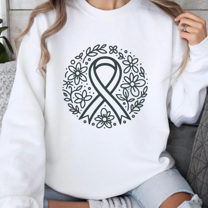 Floral Hope🎗️Cancer support Sweatshirt