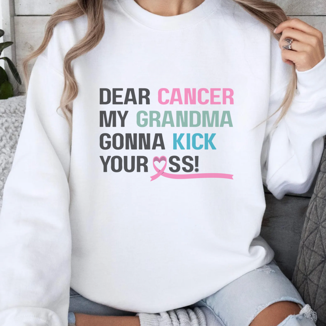Grandma gonna kick🎗️Cancer support Sweatshirt