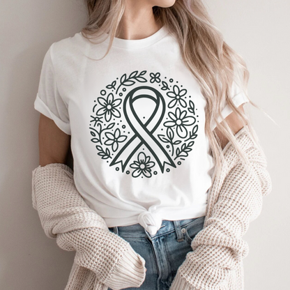 Floral hope 🎗️ Cancer Support T-shirt
