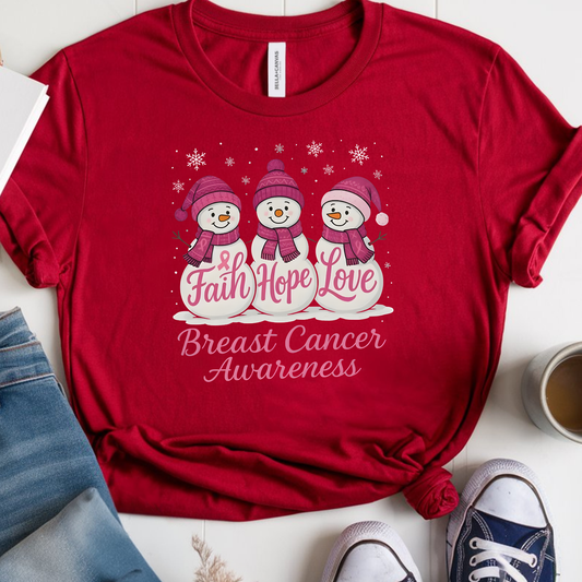Snow🎗️ Cancer Support T-shirt (Christmas Limited Edition)