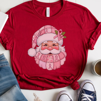 Santa🎗️ Cancer Support T-shirt (Christmas Limited Edition)