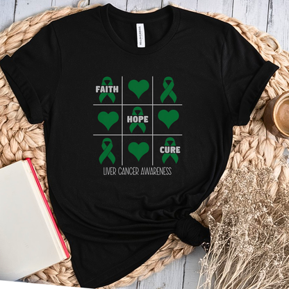 Liver Cure🎗️ Cancer Support T-shirt