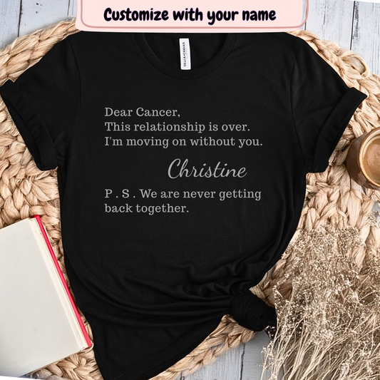 Over🎗️(PERSONALIZED) Cancer Support T-shirt
