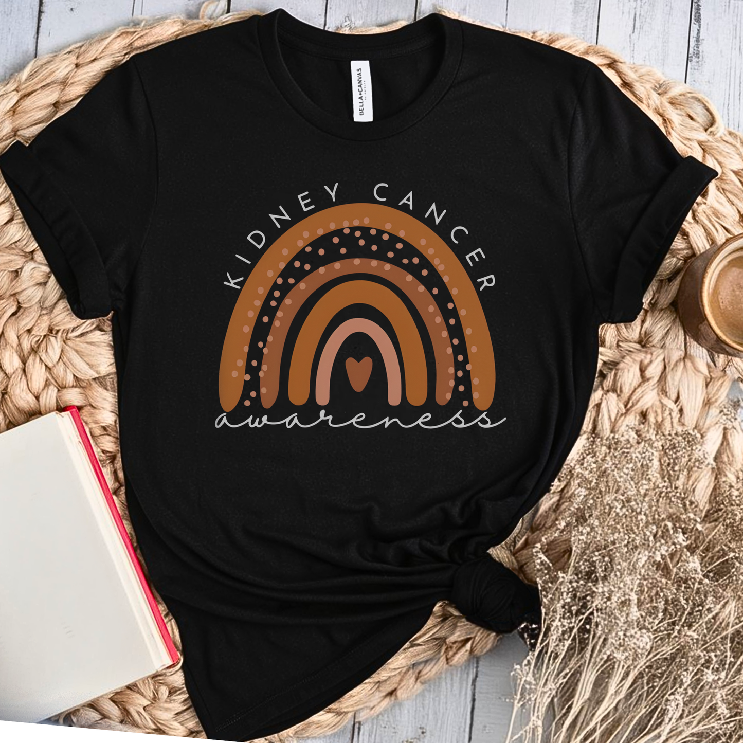 Kidney Rainbow🎗️ Cancer Support T-shirt