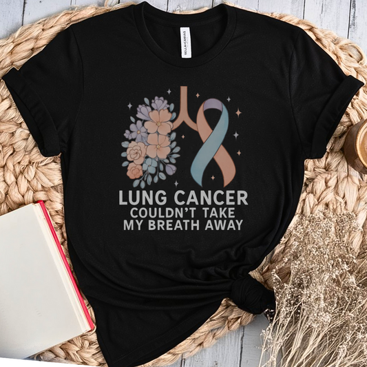 Lung Flowers🎗️ Cancer Support T-shirt