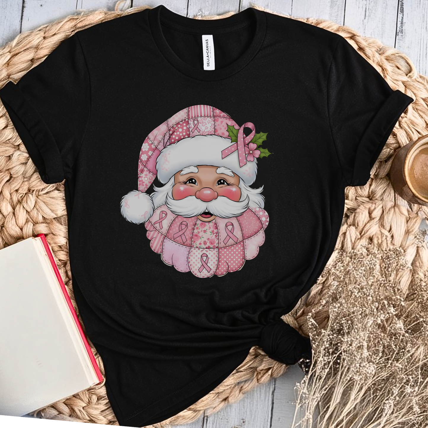 Santa🎗️ Cancer Support T-shirt (Christmas Limited Edition)