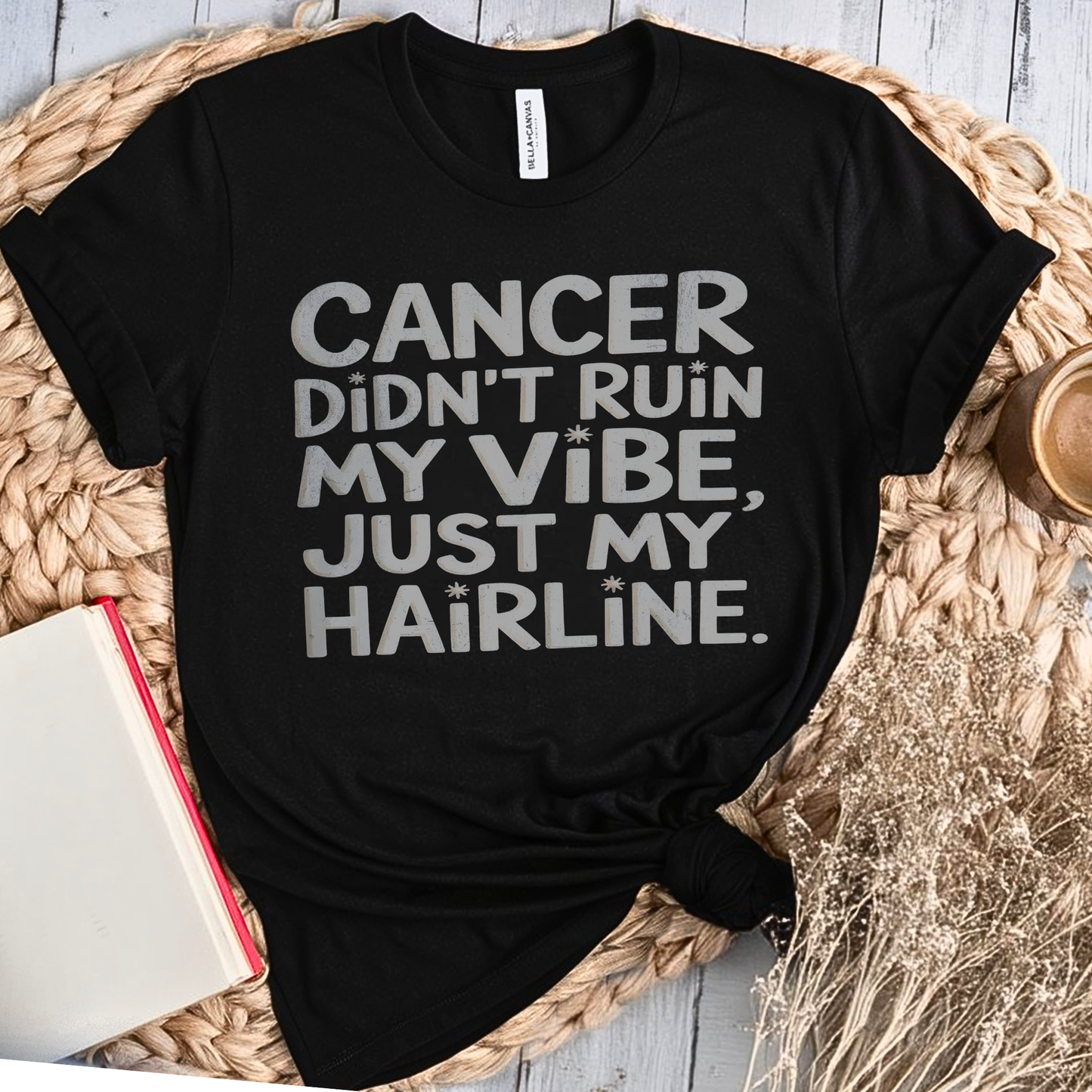 Hairline🎗️ Cancer Support T-shirt