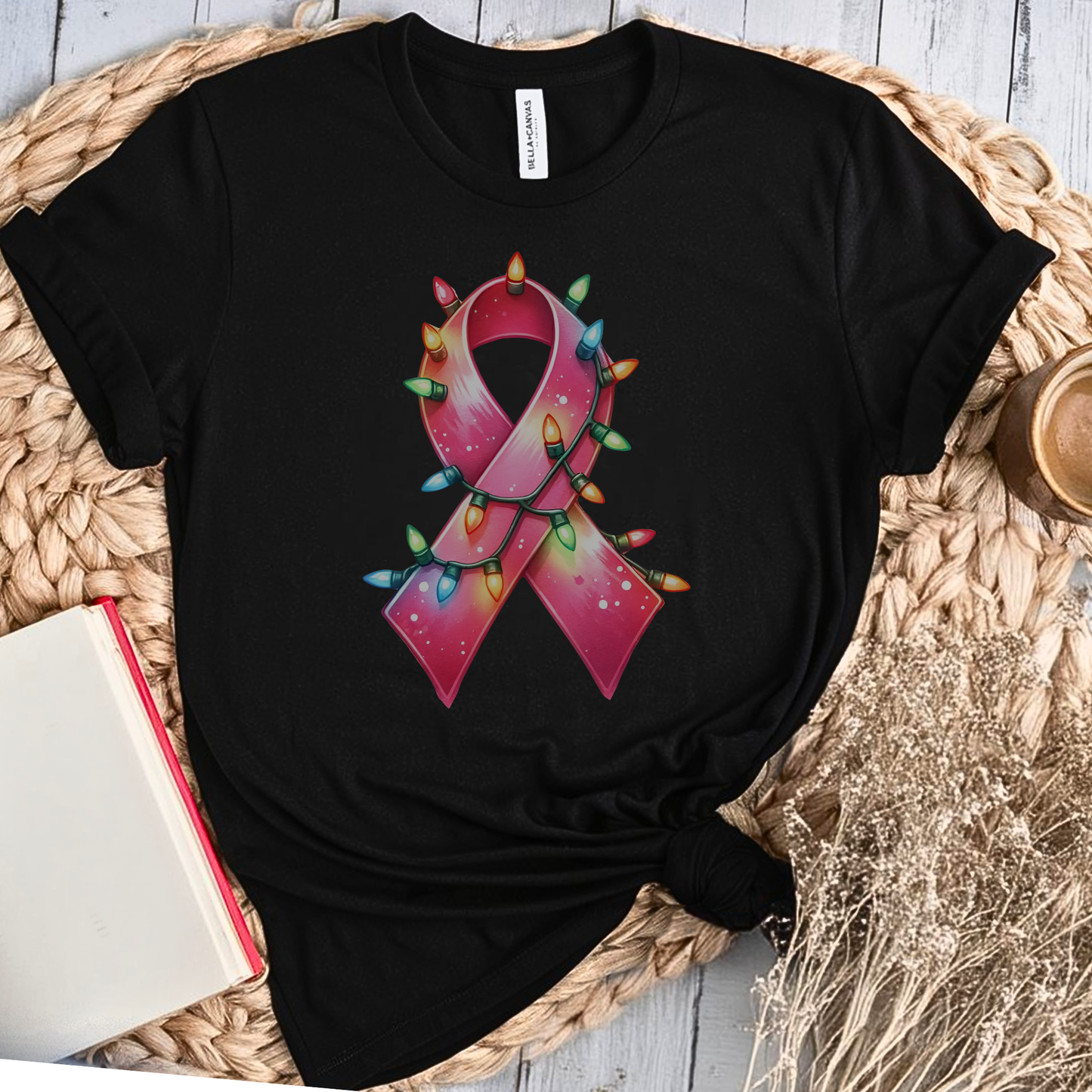 Light Ribbon🎗️ Cancer Support T-shirt (Christmas Limited Edition)