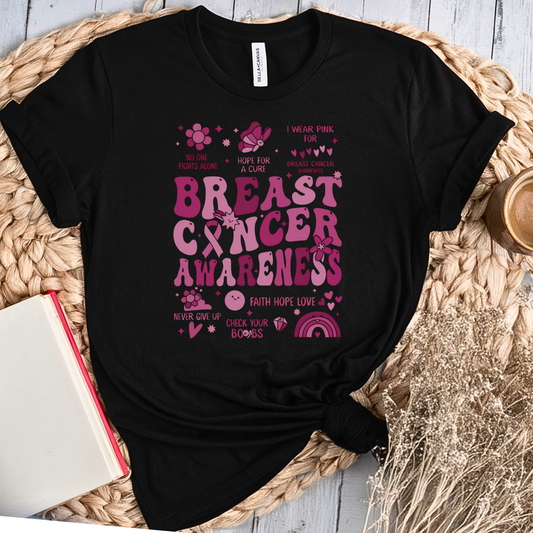 Check your Boobs🎗️ Cancer Support T-shirt
