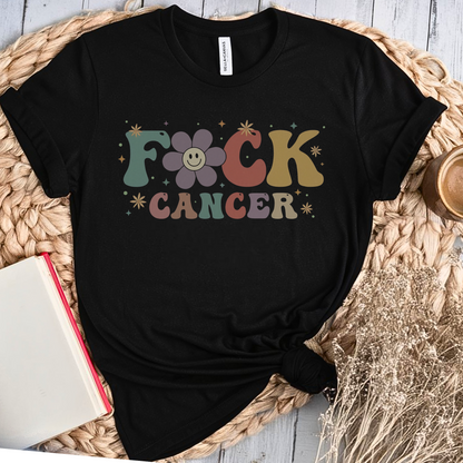 F. Cancer Flower🎗️ Cancer Support T-shirt