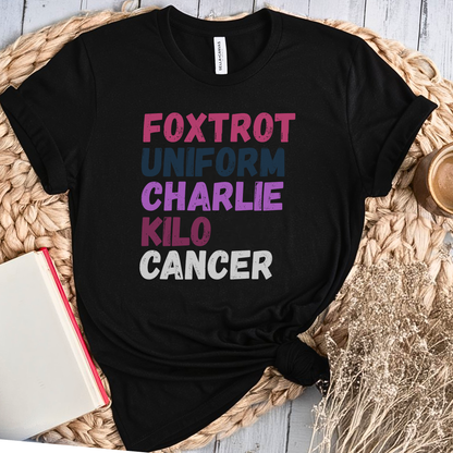 Foxtrot🎗️ Cancer Support T-shirt