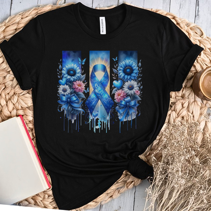 Colon Flowers🎗️ Cancer Support T-shirt
