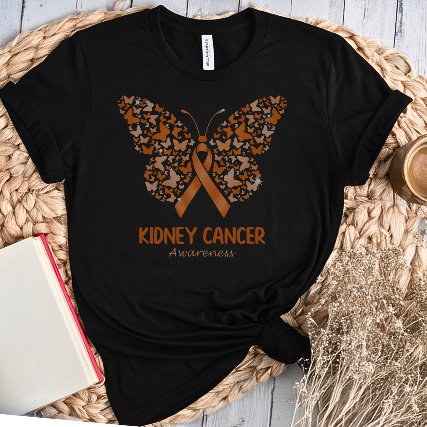 Kidney Awareness🎗️ Cancer Support T-shirt
