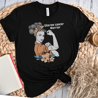 Uterine Warrior🎗️ Cancer Support T-shirt