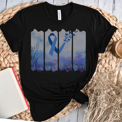 Colon Butterfly🎗️ Cancer Support T-shirt