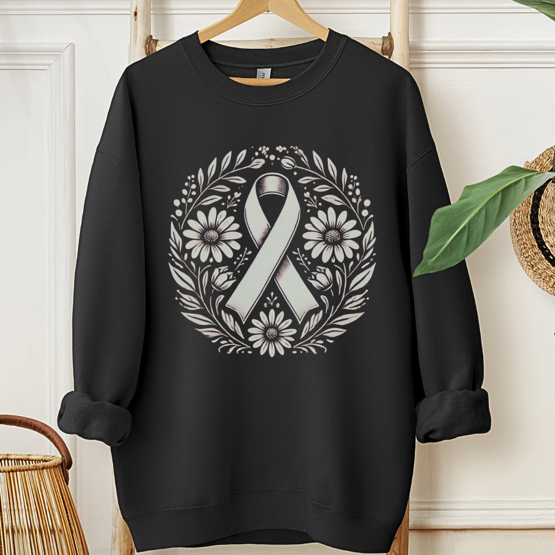 Floral🎗️Cancer support Sweatshirt
