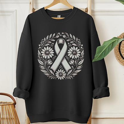 Floral🎗️Cancer support Sweatshirt