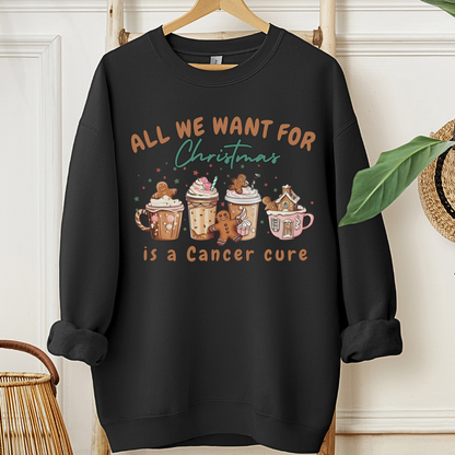 Cure🎗️Cancer support Sweatshirt (Christmas Limited Edition)