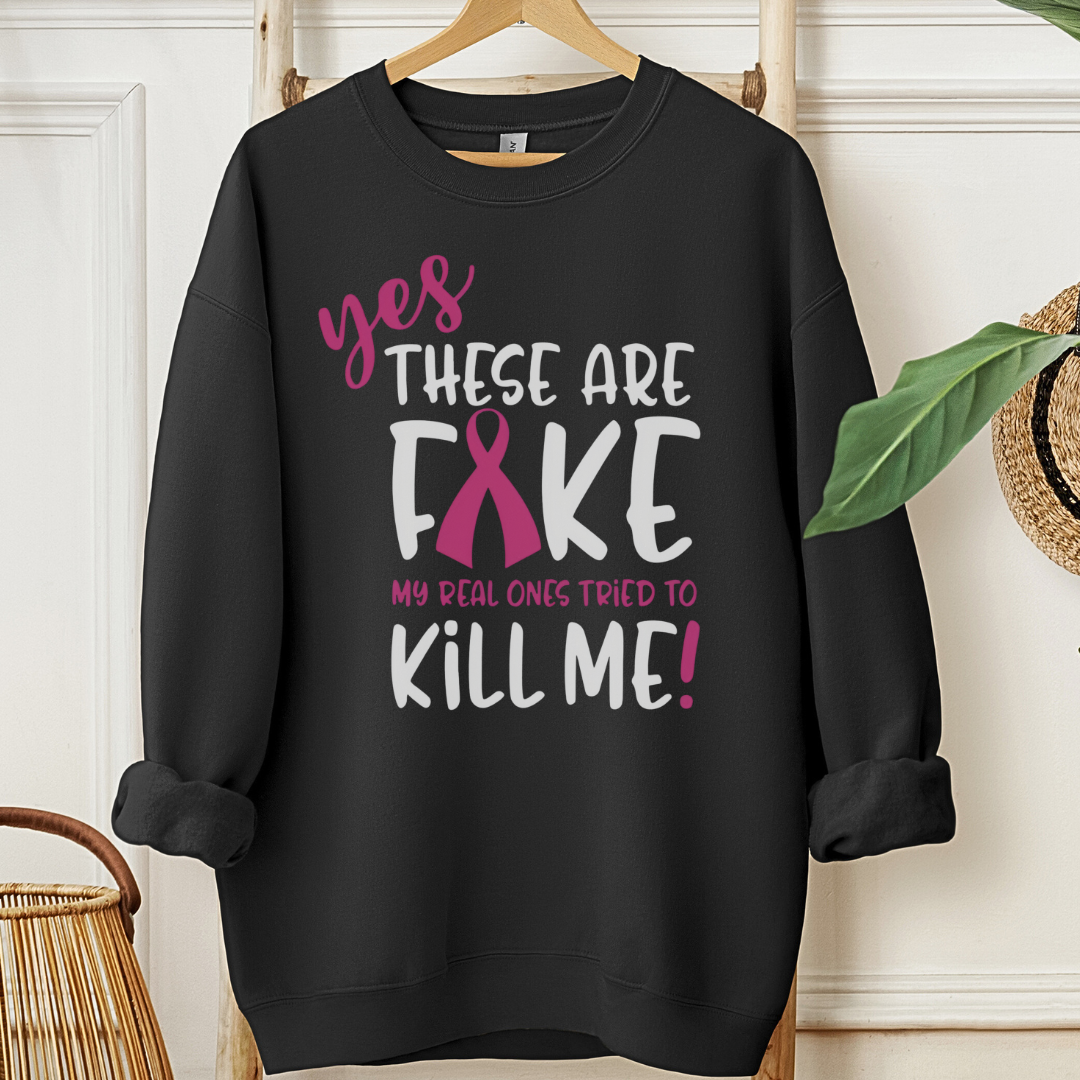 Fake🎗️Cancer support Sweatshirt
