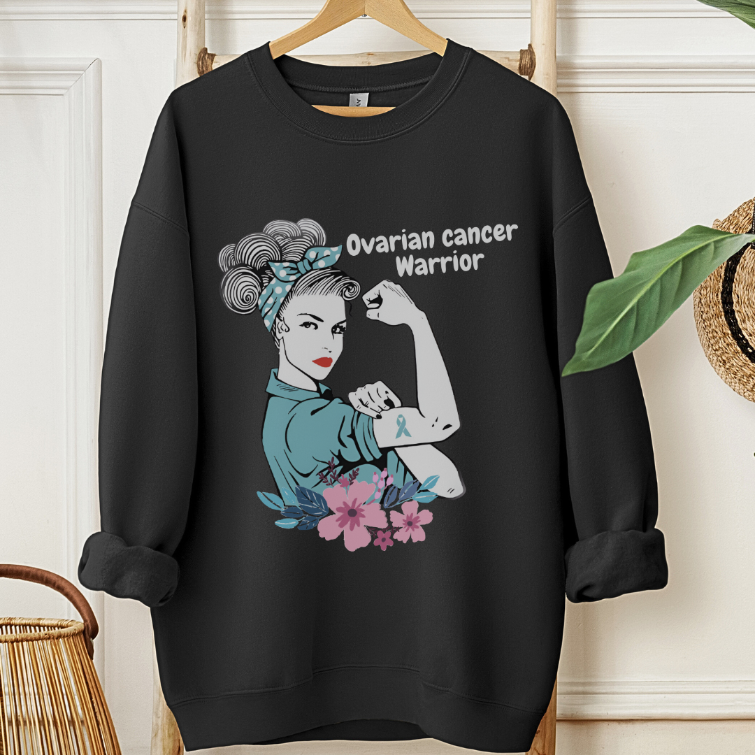 Ovarian Cancer Warrior🎗️Cancer support Sweatshirt