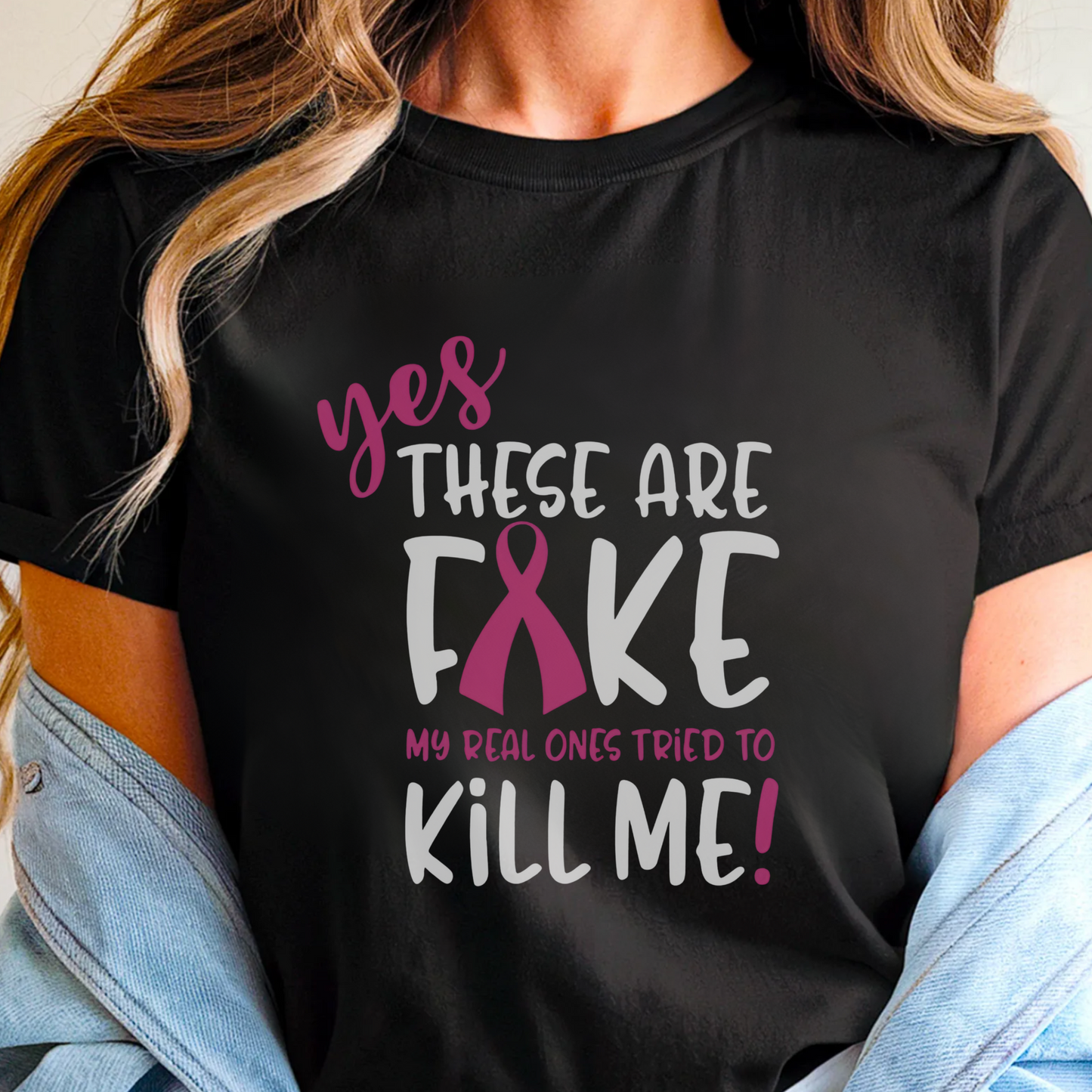 Fake🎗️Cancer Support T-shirt