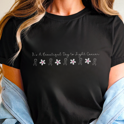 Fight Flowers🎗️ Cancer Support T-shirt