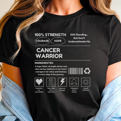 100% Strength🎗️ Cancer Support T-shirt