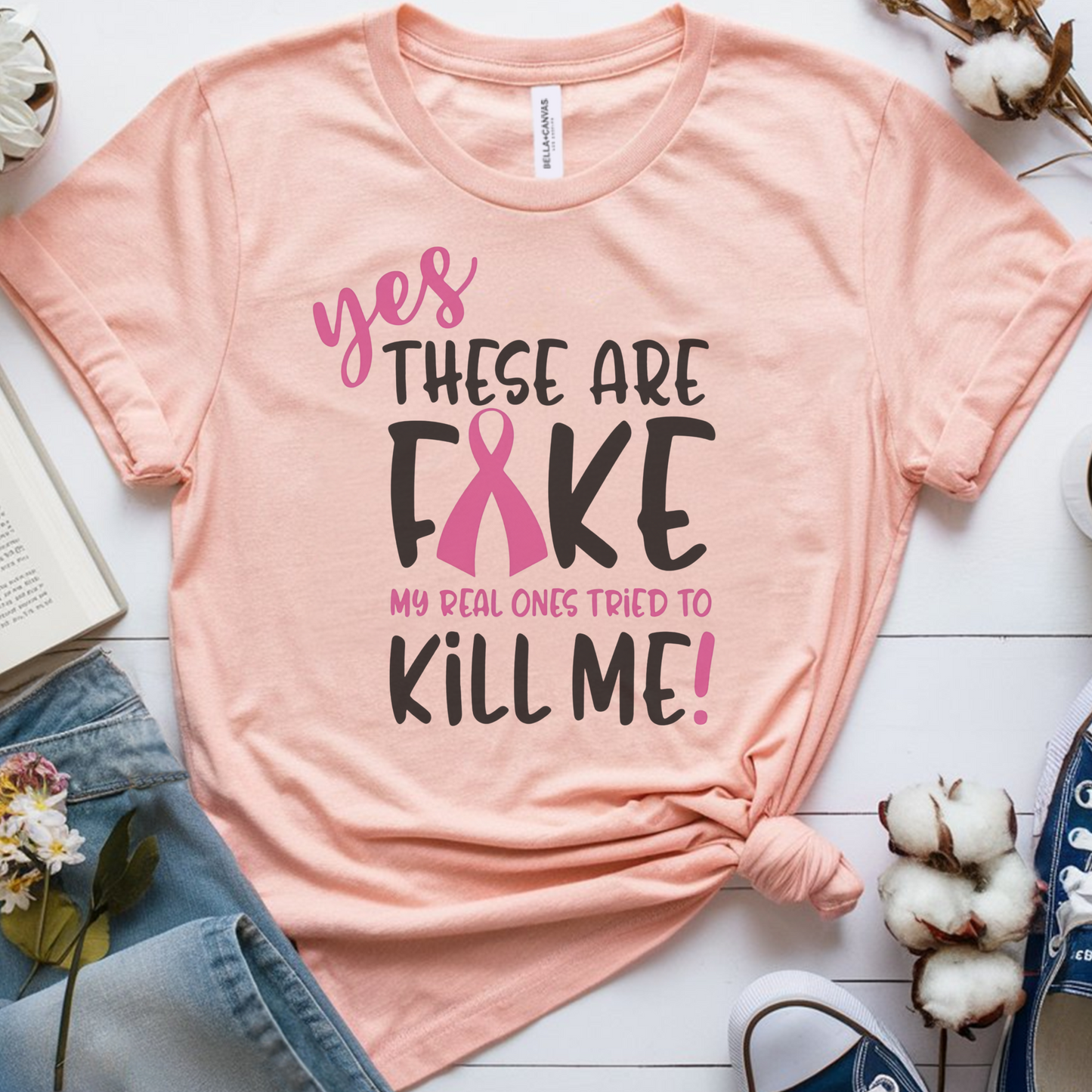 Fake🎗️Cancer Support T-shirt