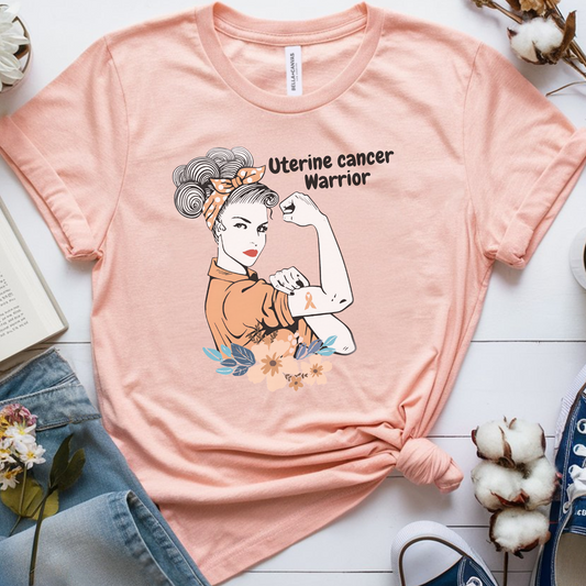 Uterine Warrior🎗️ Cancer Support T-shirt