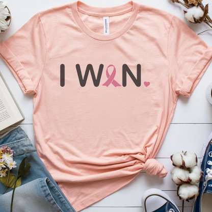 I won Breast🎗️Cancer Support T-shirt